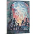 thumbnail image 1 of ARTCANVAS La Rue Des Saules 1894 Canvas Art Print by Maximilien Luce - Size: 26" x 18" (0.75" Deep), 1 of 9