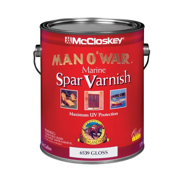 McCloskey Man O' War Gloss Clear Marine Spar Varnish 1 gal Walmart