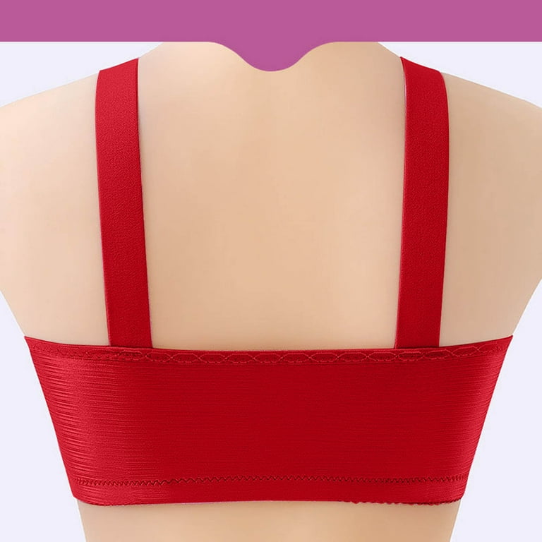 HAPIMO Everyday Bras for Women Stretch Underwear Lace Bowknot Comfortable  Camisole Comfort Daily Brassiere Soft Ultra Light Lingerie Gathered  Wireless Discount Red S 
