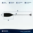 thumbnail image 7 of Five Oceans 4-Feet Canoe Paddle - Boat Paddle, T-Handle Oar Paddle for Canoe, Kayak and Small Boats - Corrosion-Resistant Floating Boat Paddles Marine-Grade Aluminum and Heavy-Duty Plastic - FO4722, 7 of 7