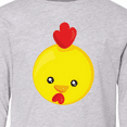 thumbnail image 4 of Inktastic Cute Chicken, Little Chicken, Yellow Chicken Long Sleeve Youth T-Shirt, 4 of 5