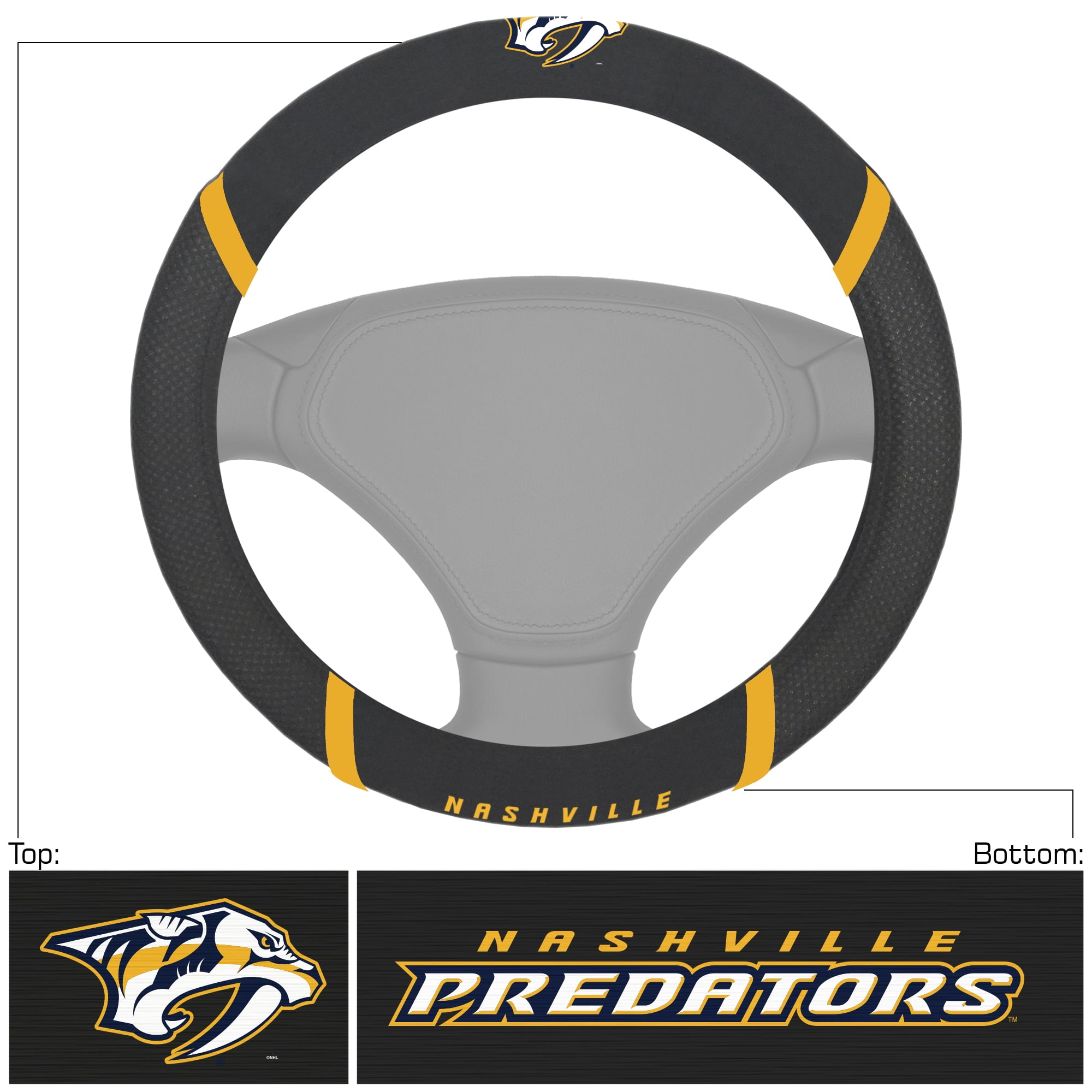 NHL Nashville Predators Steering Wheel Cover 15'x15'
