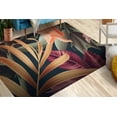 thumbnail image 4 of Tropical Leaves Rugs, Bathroom Rug, Kitchen Rugs, Jungle Leaves Rugs, Trendy Rugs, Flower Rugs, Gift For The Home Rug, Hallway Rugs, 3.3'x9.2' - 100x280 cm, 4 of 8
