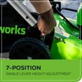 thumbnail image 5 of Greenworks 80V 21" Brushless Cordless (Push) Lawn Mower (LED Headlight + Aluminum Handles), 4.0Ah Battery and Rapid Charger Included (75+ Compatible Tools), 5 of 13