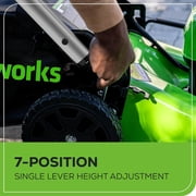 Greenworks 80V 21 Brushless Cordless (Push) Lawn Mower (LED Headlight + Aluminum Handles), 4.0Ah Battery and Rapid Charger Included (75+ Compatible Tools)