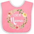thumbnail image 3 of Inktastic I Love My Nana- Flower Circle Boys or Girls Baby Bib, 3 of 4