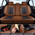 thumbnail image 2 of ITEYAO Car Seat Covers，Front and Rear, Fits Chevrolet Trax 2026, Brown Car Seat Covers, 2 of 6