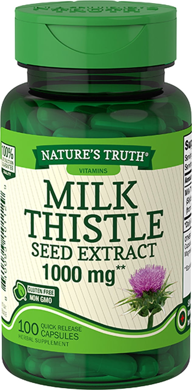 Nature's Truth Milk Thistle Seed Extract 1000 mg Quick Release Capsules