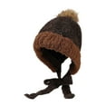 thumbnail image 4 of Reversible Double Layer Knit Hat With Thermal Ear For Cold Weather Outdoor Activities Womens Knit Beanie Hat Fleece Lined Winter, 4 of 4