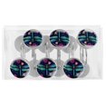 thumbnail image 5 of Dragonfly Shower Curtain Hooks （Set of 12） for Home Hotel Shower Rods Bathroom Crystal Glass Print Stainless Steel Round Curtain Hooks, 5 of 5