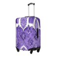 thumbnail image 3 of Multi-Size Suitcase Protective Cover Full Range Double Stitching Invisible Zipper For Travel Business Mediumpurple Moroccan Trellis Hand-Drawn Sketch_4 X-Large, 3 of 8