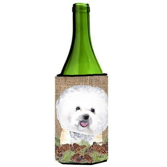 Bichon Frise Wine bottle sleeve Hugger - 24 oz.