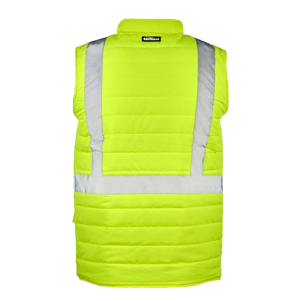 Hi-Vis Reversible Insulated Safety Vest, Class 2, Large, SAFEGEAR