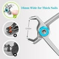 thumbnail image 3 of Idealforce Nail Clippers for Men Thick Nails, Heavy Duty Toenail Clippers for Seniors Thick Toenails with 16MM Wide Jaw, Sharp Stainless Steel Large Finger Nail Clippers Adult Cutter Trimmer, 3 of 6