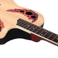 thumbnail image 6 of 41inch Cutaway Round Back Acoustic Guitar Spruce Top Grape Hole, Burlywood, 6 of 10