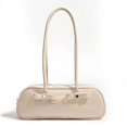 thumbnail image 3 of Bolsos de hombro de PU de alta calidad con lazo y remaches de hilo sólido, bolsos de mano versátiles con cremallera, gran oferta 2024, bolsos para mujer, bolsas femeninas, 3 of 5