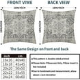 thumbnail image 4 of Boho Ethnic Pillow Covers 16x16 Inch Set of 2 Bohemian Carpet Throw Pillows Couch Black White Grey Geometric Decorative Pillow Cases Farmhouse Home Decor Cushion Couch Sofa Bed Room Outdoor, 4 of 6
