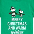 thumbnail image 3 of Peanuts - Charlie Brown & Snoopy Merry Christmas Warm Wishes - Toddler And Youth Short Sleeve Graphic T-Shirt, 3 of 6
