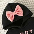 thumbnail image 5 of BOOMNY Toddler Baby Girls Clothes Sets Long Sleeve Daddy'S Girl Letter Prints Pullover Hoodies Sweatpants 2Pcs Outfits Sets Cozy Fall Winter Clothing Set, 5 of 9