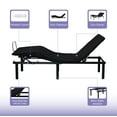 thumbnail image 2 of Twin XL Ergonomic Bed Base w Wireless Remote Control,Head&Foot Adjust,2 Motors, 2 of 10