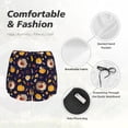 thumbnail image 6 of Lsque Turkey And Autumn Printed Women's Running Shorts with Liner Pockets,Elastic Quick Dry Workout Athletic Gym Yoga Shorts,Womens High Waist Shorts-Large, 6 of 9