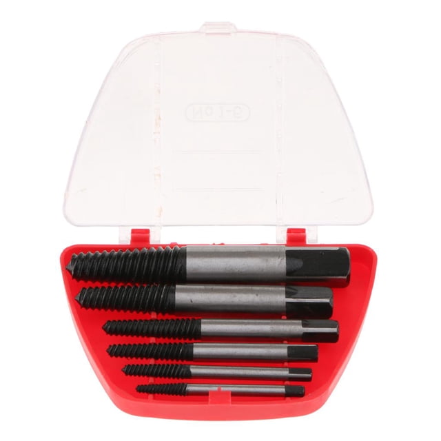 DYNWAVECA 2 Types Screw Extractor Guide Set Broken Damaged Remover , 6pcs