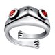 thumbnail image 1 of Anillos de joyería elegantes apilables de acero inoxidable para niña de aniversario A, 1 of 4