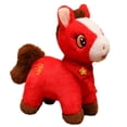 thumbnail image 2 of A Woven Scarf Plush Horse Doll Soft Stuffed Animal Toy Home Decoration Collectible Figurine, 2 of 5
