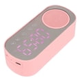 thumbnail image 4 of Reloj despertador con altavoz Bluetooth, pantalla LED de alta fidelidad, espejo, carga por micro USB, radio FM, reloj digital para leer y viajar, 4 of 12