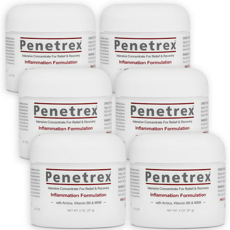 Penetrex Pain Relief Cream, 2 Oz (Pack of 6) :: Patented Breakthrough for Arthritis, Back Pain, Tennis Elbow, Fibromyalgia, Sciatica, Plantar Fasciitis, Carpal Tunnel, Muscles, Joints & Chronic