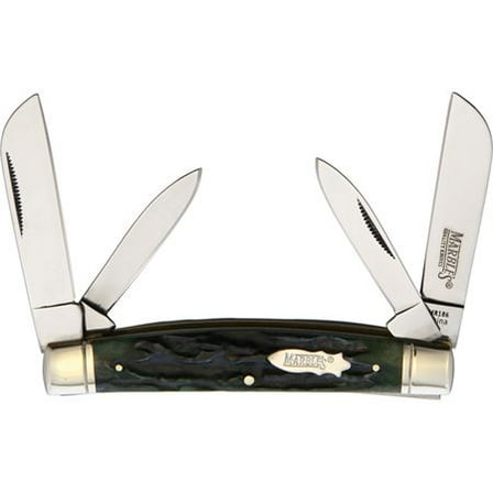 Marbles 186 Congress Green Stag Bone