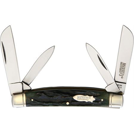 Marbles 186 Congress Green Stag Bone