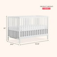 thumbnail image 2 of Dream On Me Synergy MOD 5-in-1 Convertible Crib, Converts from Baby Crib to Toddler Bed, Day Bed, Kids Bed and Full Size Bed, Three Adjustable Mattress Height Positions, White, 2 of 7