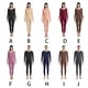 thumbnail image 2 of Qarigey Conjunto de ropa interior para hombre, calzoncillos largos térmicos elásticos de Color sólido para mujer, capa base cálida, vestido Ropa interior vino tinto mujer, 2 of 6