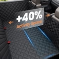 thumbnail image 3 of SMATTO Back Seat Extender for Dogs, Hard Bottom Dog Car Seat Cover Foldable Dog Seat- Supports 410lbs, Rear Seat Pet Cover with Mesh Window, Waterproof Dog Hammock for Car SUV and Trucks, 3 of 9