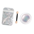 thumbnail image 2 of Polvo De Uñas De Cromo Perla, Polvo De Efecto De Neón De Espejo Brillo De Uñas De Perla Brillante Con Palo De Esponja Decoraciones De Arte De Uñas Para Arte De Uñas DIY, 2 of 8