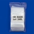 thumbnail image 3 of Clear Plastic Reclosable Zipper Bags 3x4 W/White Block (Package of 100), 3 of 4
