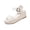 White#women's supportive sandals, variant on Boho Wedge Sandals for Women Summer Casual Open Toe Platform Comfortable Thick-Soled Sandals Lightweight and Breathable Shoes White,36