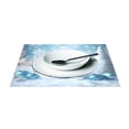 thumbnail image 3 of Ryvnso Placemats Set of 4 Christmas Snowman in Winter Dining Mats Heat-Resistant Non-Slip Washable Table Mat, 3 of 8