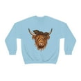 thumbnail image 2 of Highland Cow Hoodie, Cow Farm Sweatshirt , Farm Sweater, Animal Lover Sweatshirt, Leopard Boho Cow, Trendy, Unisex sweatshirt, 2 of 9