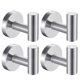 thumbnail image 1 of Hmwy-Modern Bathroom Black Hardware Toallero Toallero de acero inoxidable Gancho para barra Accesorios de baño 4 piezas (Plata) Rojo Verde RV1016-0123503FYD, 1 of 4