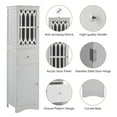 thumbnail image 7 of KOFUN Tall Bathroom Cabinet with Adjustable Shelf, Freestanding Linen Tower Bathroom Storage Cabinet with Drawer and 2 Doors, MDF Board, Acrylic Door, Tall Slim, White, 7 of 7