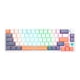 thumbnail image 2 of Teclado mecánico de 68 teclas con cable USB, ergonómico, con conexión en caliente, rojo, azul y marrón, teclado mecánico para juegos con eje intercambiable en caliente, 2 of 5