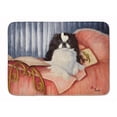thumbnail image 1 of Carolines Treasures MH1058RUG Japanese Chin Reading in Bed Machine Washable Memory Foam Mat, 1 of 4