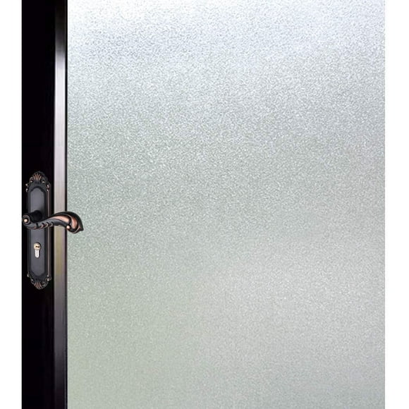 DUOFIRE Privacy Window Film Natural Frosted Glass Film Static Cling Glass Film No Glue Anti-UV Window Sticker Non Adhesive for Privacy Office Meeting Room Bathroom Living Room(0.445M X 2M) DS001