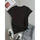 thumbnail image 2 of St. Patrick's Day Print, Casual Women's Round Neck T-Shirt, Comfortable Black Short-Sleeved Top, SofCamisetas de verano para mujer, manga corta, cuello redondo, casual, lindo, con gráficos, camisetas, 2 of 7