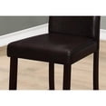 thumbnail image 4 of 45" x 35.5" x 80" Brown Leather Look Counter height 2pcs Dining Chair, 4 of 4