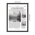 thumbnail image 5 of Kate and Laurel Framed Canvas Wall Art Print Colorado Article by Megan Ryan, 18 x 24 Sylvie Black Frame, Modern Contemporary, Typography Art for Wall Decor, 5 of 8