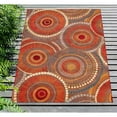 thumbnail image 6 of Liora Manne Marina Circles Indoor Outdoor Area Rug Saffron, 6 of 9