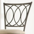 thumbnail image 3 of Weston Home Aidan Scroll Back Adjustable Swivel Bar Stools, Sheen Black (Set of 3), 3 of 8